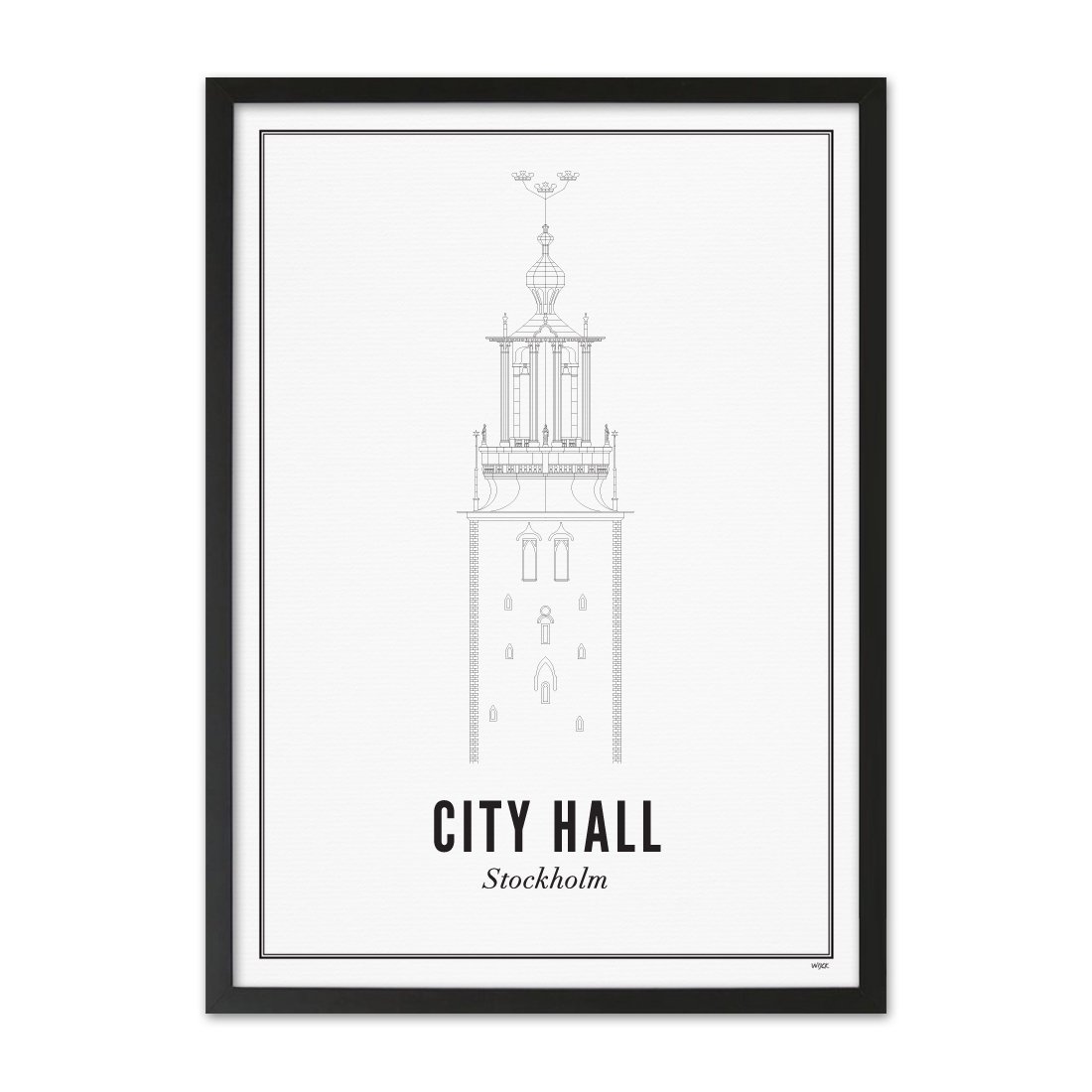 Affiches de Stockholm - Hôtel de Ville | WIJCK.